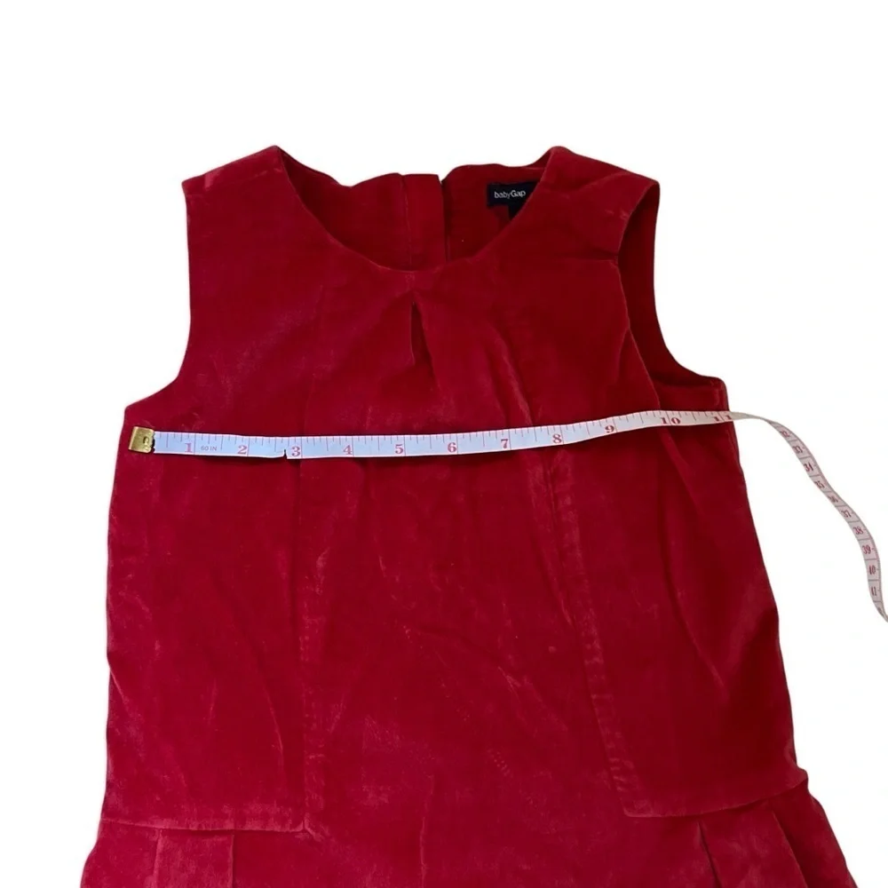 GAP| Kids Red Velvet Sleeveless Dress- Size 4 years